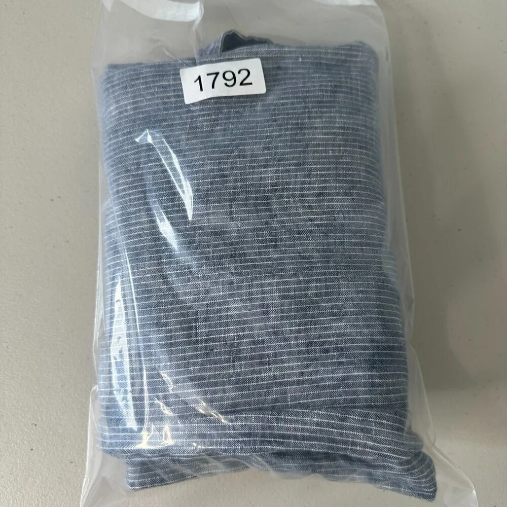 Everlane Linen Jumpsuit‎ Blue Pinstriped Size 0